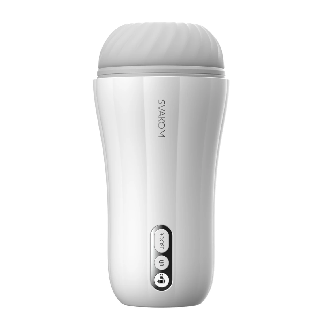 Masturbator biały penisa z funkcją wibracji Svakom Robin 