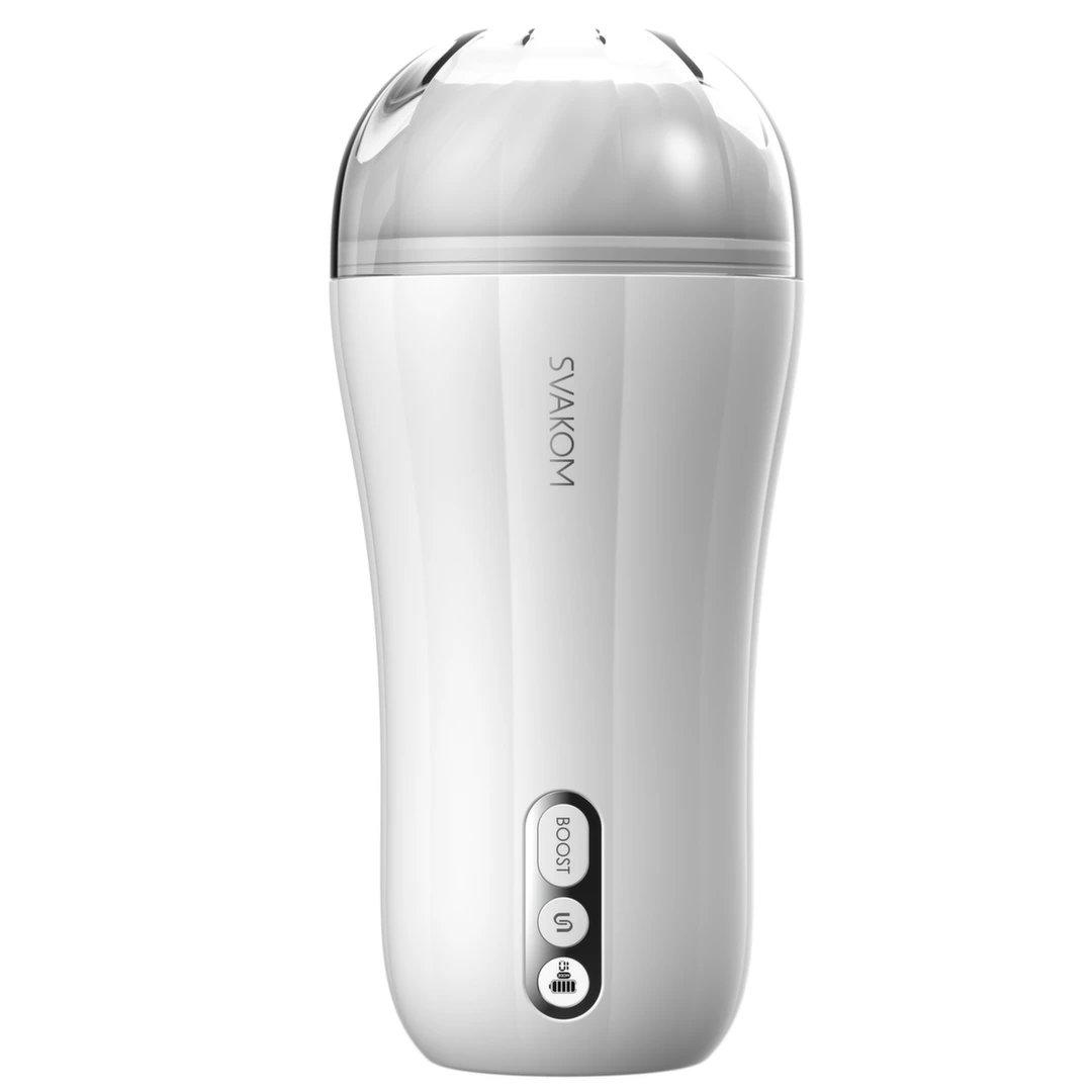 Masturbator biały penisa z funkcją wibracji Svakom Robin 