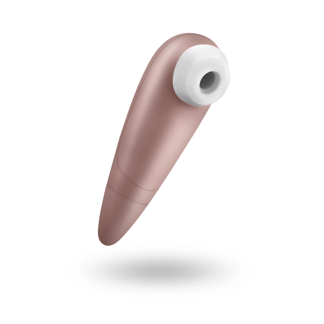 Beżowy silikonowy wibrator do próżniowej stymulacji łechtaczki Satisfyer Number One