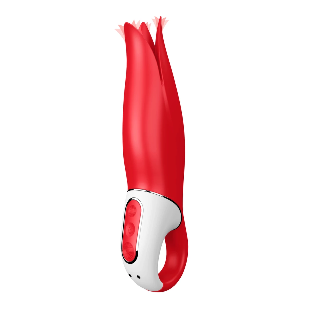 Wibrator czerwony silikonowy do stymulacji punktu G i łechtaczki Satisfyer Power Flower