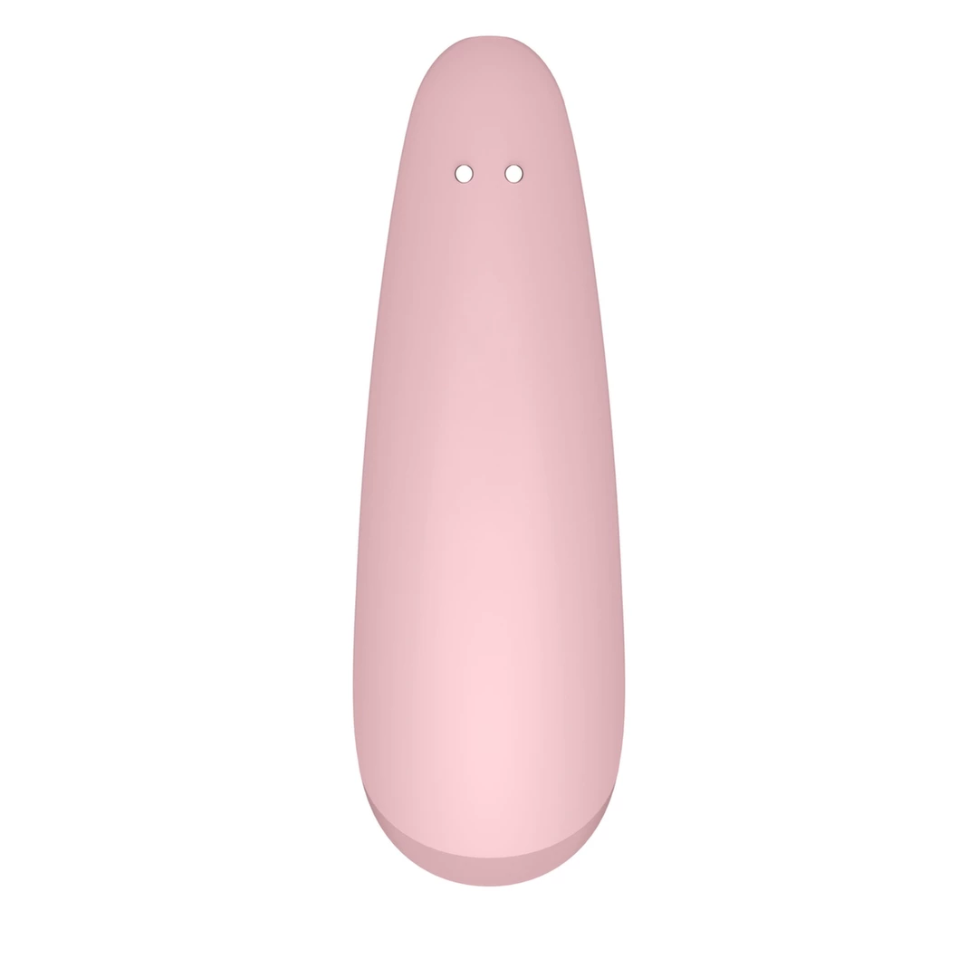 Różowy bezprzewodowy wibrator silikonowy do próżniowej stymulacji łechtaczki i punktu G Satisfyer Curvy 2