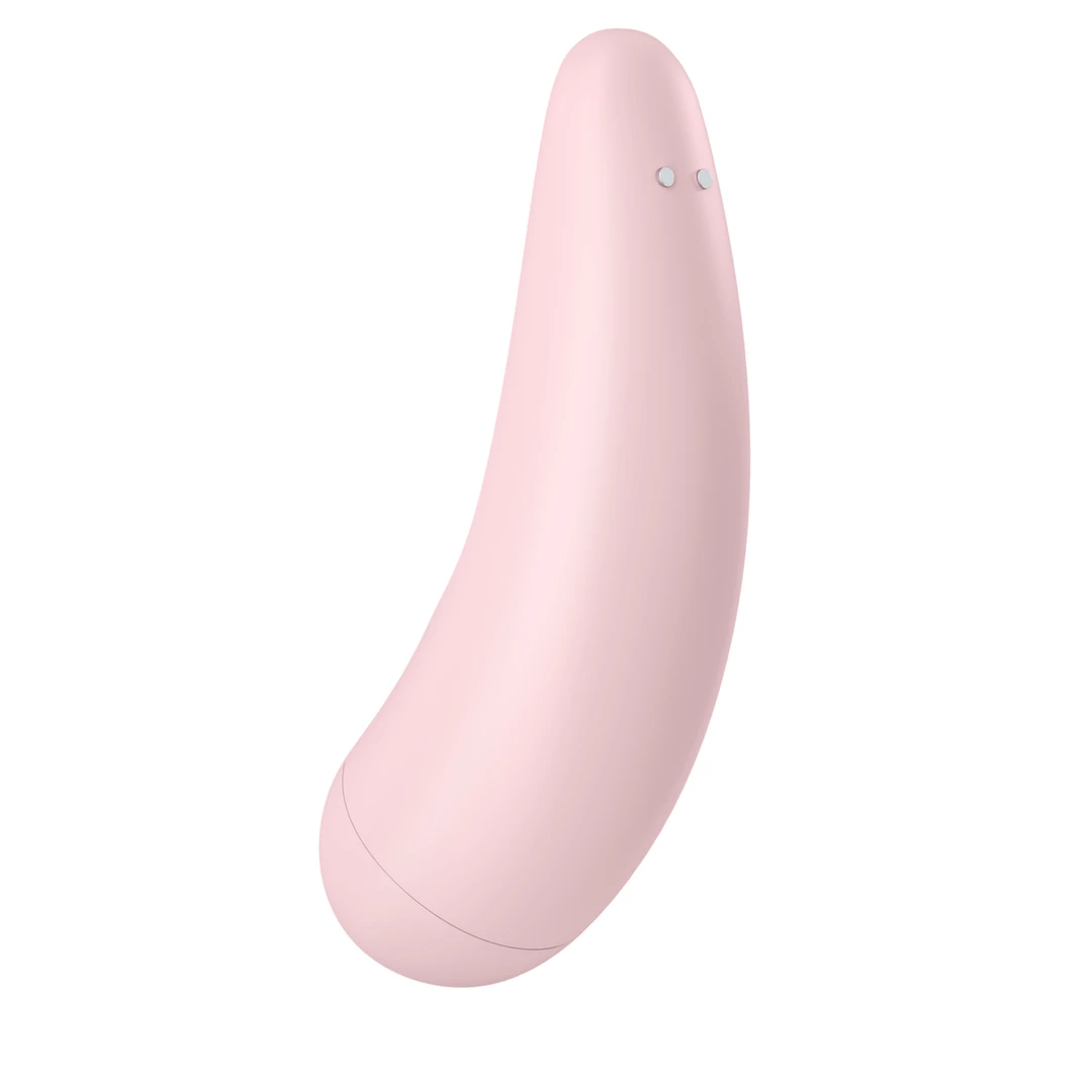 Różowy bezprzewodowy wibrator silikonowy do próżniowej stymulacji łechtaczki i punktu G Satisfyer Curvy 2