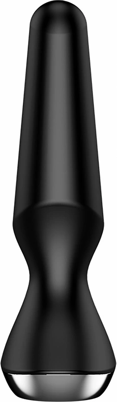 Wibrujący korek analny wykonany z czarnego silikonu Ilicious 2 Satisfayer 13 cm