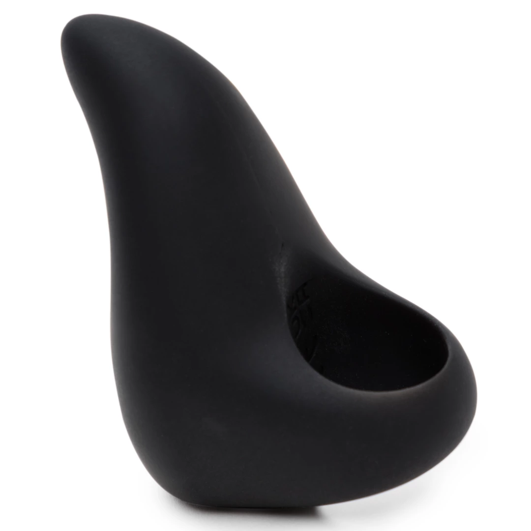 Czarny silikonowy wibrator na palec do stymulacji łechtaczki Fifty Shades of Grey Sensation Finger Vibrator