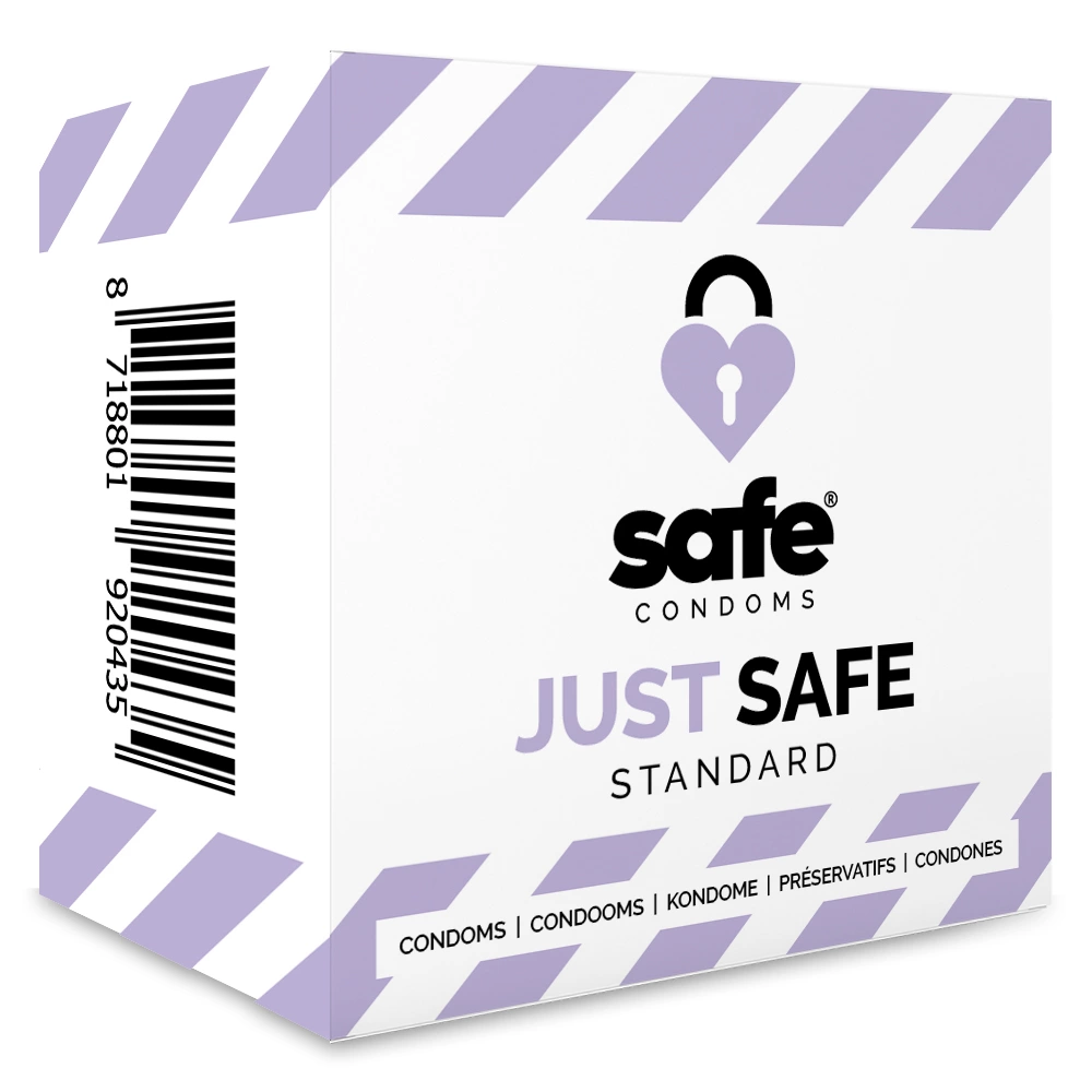 Prezerwatywy lateksowe przezroczyste gładkie do seksu waginalnego Safe Just Safe 5 szt