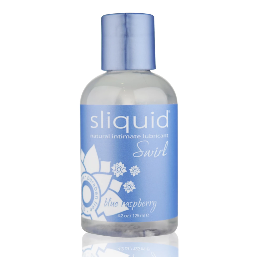 Wodny lubrykant dopochwowy o smaku niebieskiej maliny Sliquid Naturals Swirl 125 ml