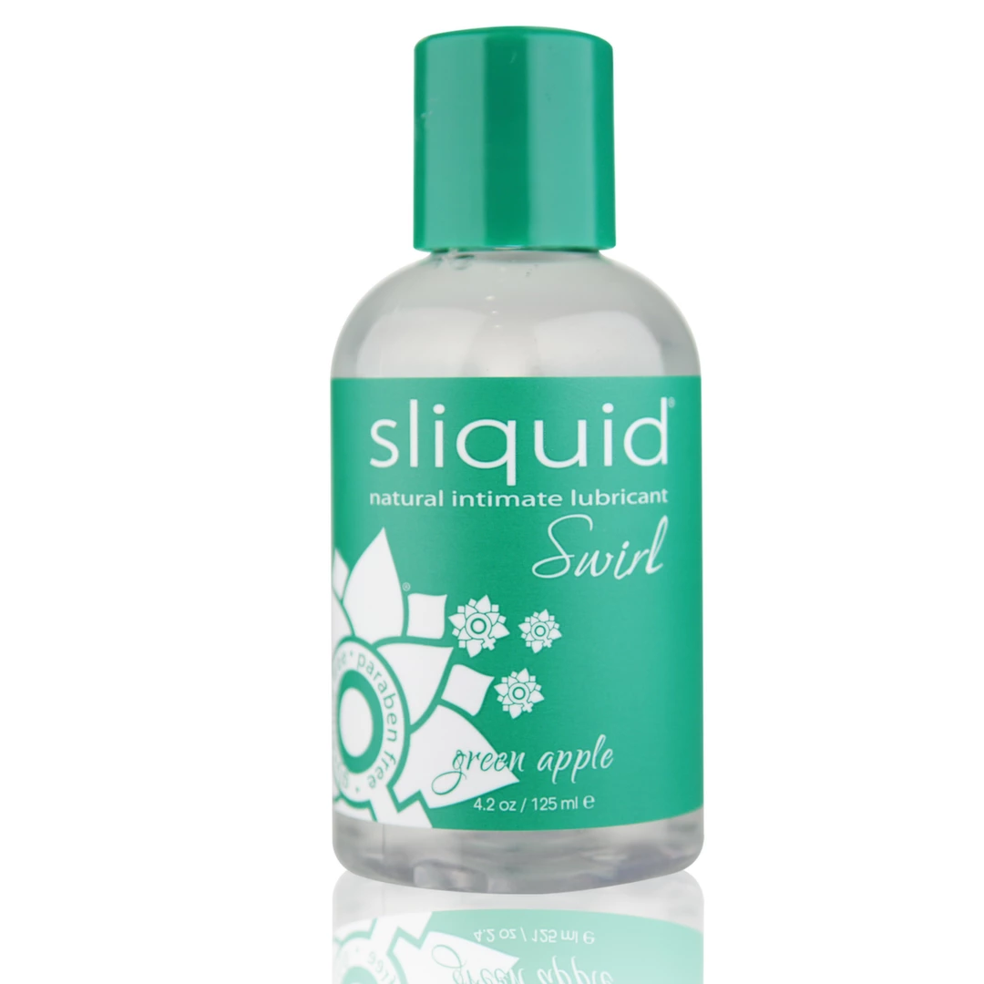 Wodny lubrykant dopochwowy o smaku jabłkowym Sliquid Naturals Swirl 125 ml