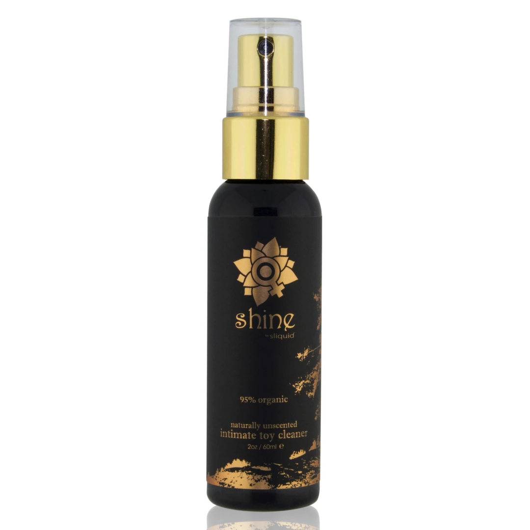Spray do czyszczenia zabawek i akcesoriów erotycznych Sliquid Shine Organic 60 ml