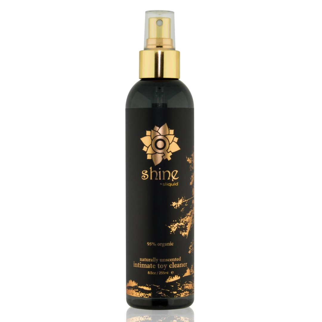 Spray do czyszczenia zabawek i akcesoriów erotycznych Sliquid Shine Organic 255 ml