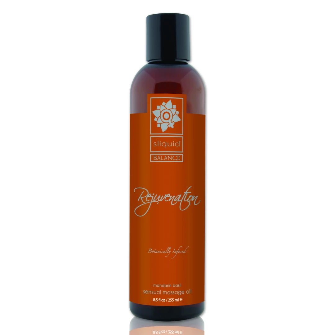 Olejek do masażu z aromatem mandarynki i bazylii  Sliquid Rejuvenation 255 ml