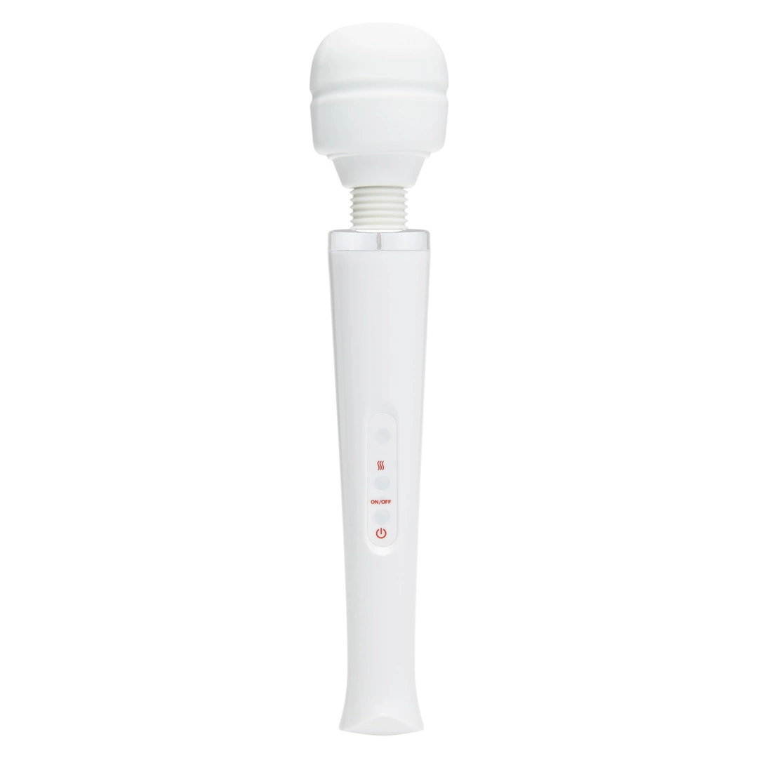 Biała silikonowa różdżka do masturbacji łechtaczki Male 2 Speed Magic Wand 