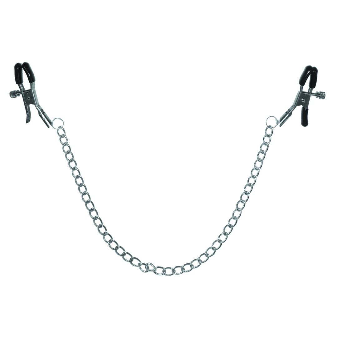 Zaciski na sutki - S&M Chained Nipple Clamps