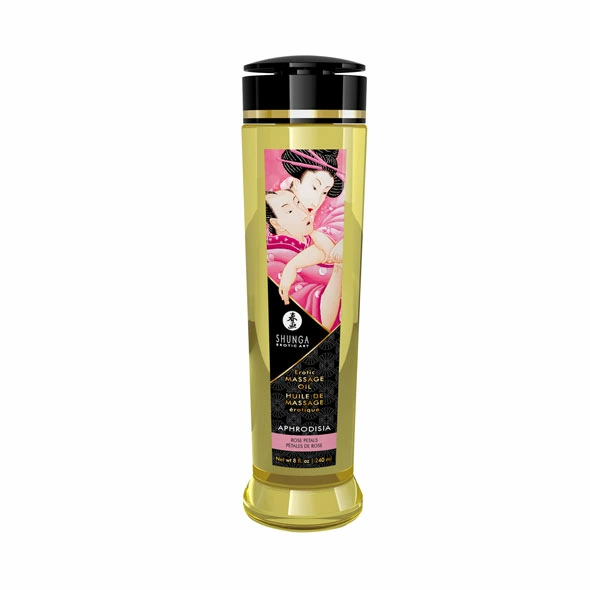 Olejek do masażu o zapachu róży Shunga Aphrodisia 240 ml