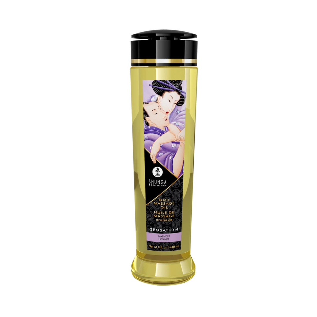 Olejek do masażu z aromatem lawendy Shunga Sensation 240 ml