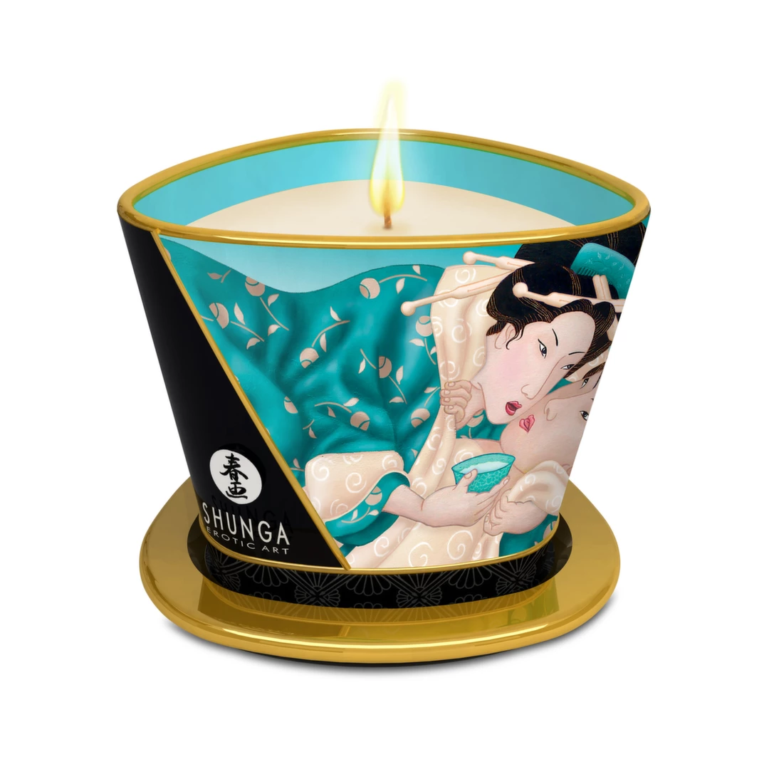 Świeca do masażu o kwiatowym zapachu Shunga 170 ml