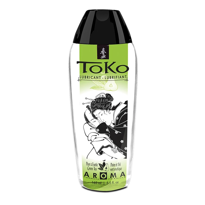 Lubrykant dopochwowy na bazie wody o smaku gruszki i zielonej herbaty Shunga Toko 165 ml