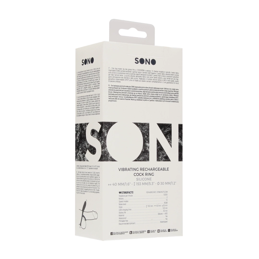 Wibrujący pierścień na penisa czarny z ręcznym sterowaniem No.88 Vibrating