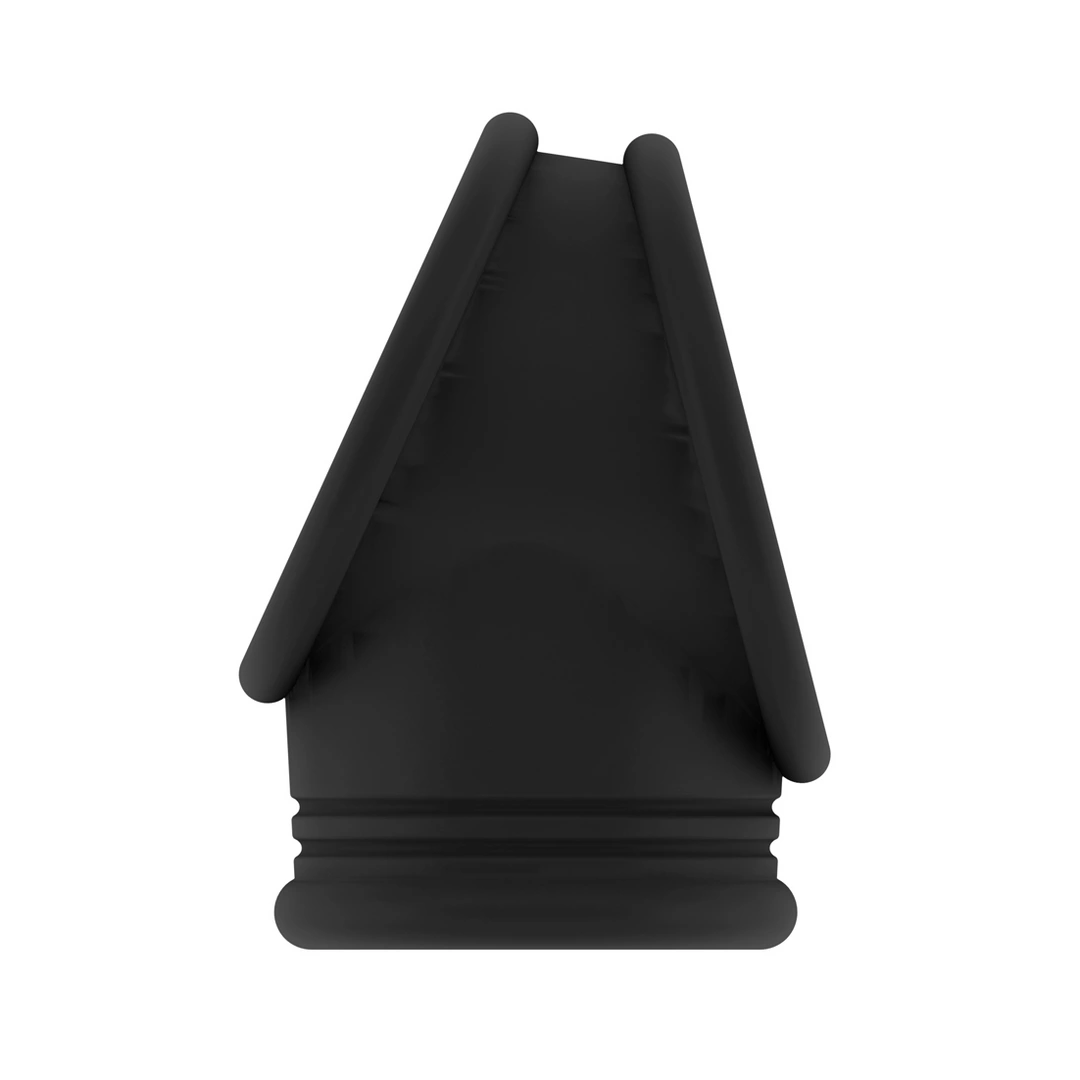 Pierścień potrójny erekcyjny czarny kolor na penisa No.48 Cockring 