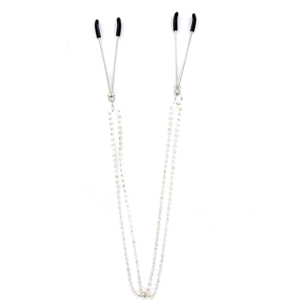 Zaciski na sutki - Sportsheets Sincerely Bling Nipple Clips