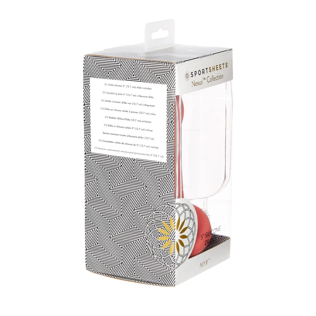 Dildo silikonowe z przyssawką Sportsheets Nexus Nyx Coral 15 cm