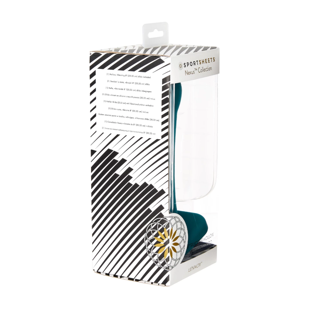 Nasada do strapon silikonowa do masturbacji waginy w kolorze niebieskim Sportsheets Nexus Lennox Emerald