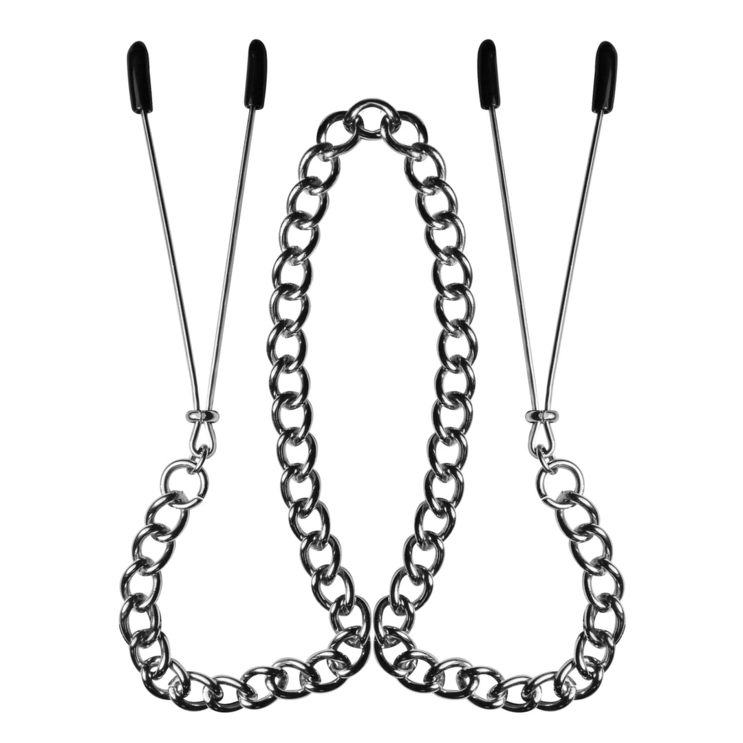 Zaciski na sutki - S&M Tug On My Heart Nipple Clips