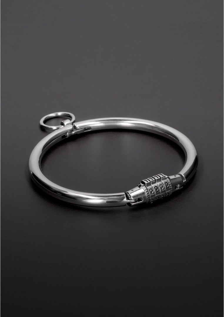 Steel Power Tools Obroża stalowa z zamkiem szyfrowym średnia