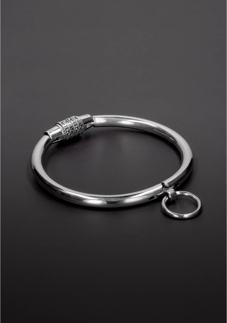 Steel Power Tools Obroża stalowa z zamkiem szyfrowym średnia