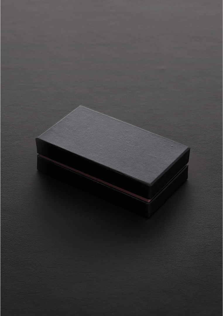 Korek analny ze stali nierdzewnej z zielonym kryształem Steel 6 cm