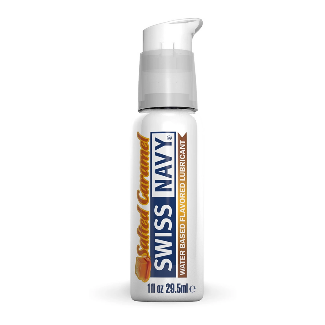 Lubrykant nawilżający na bazie wody o smaku solonego karmelu Swiss Navy 4w1 10 ml