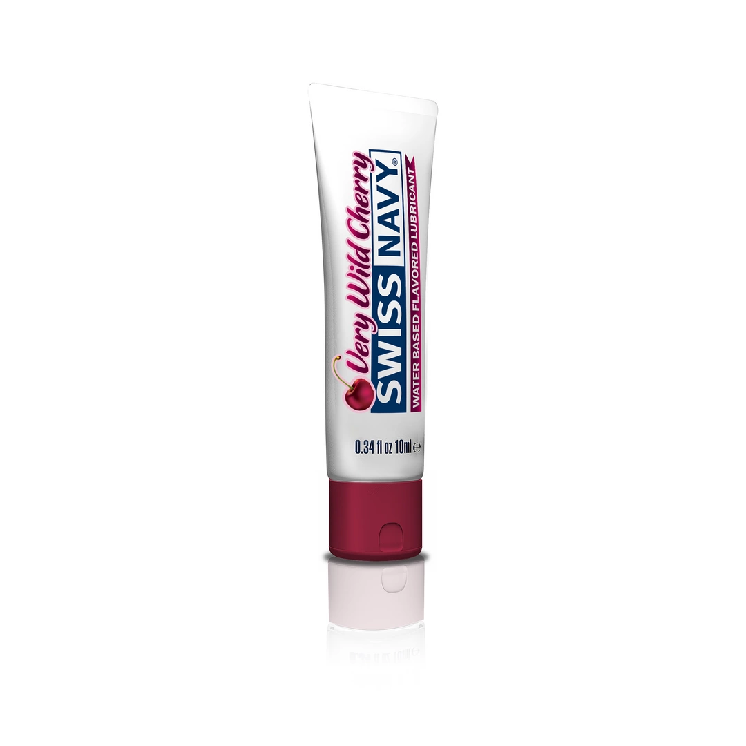 Lubrykant nawilżający na bazie wody o smaku wiśniowym Swiss Navy 4w1 10 ml