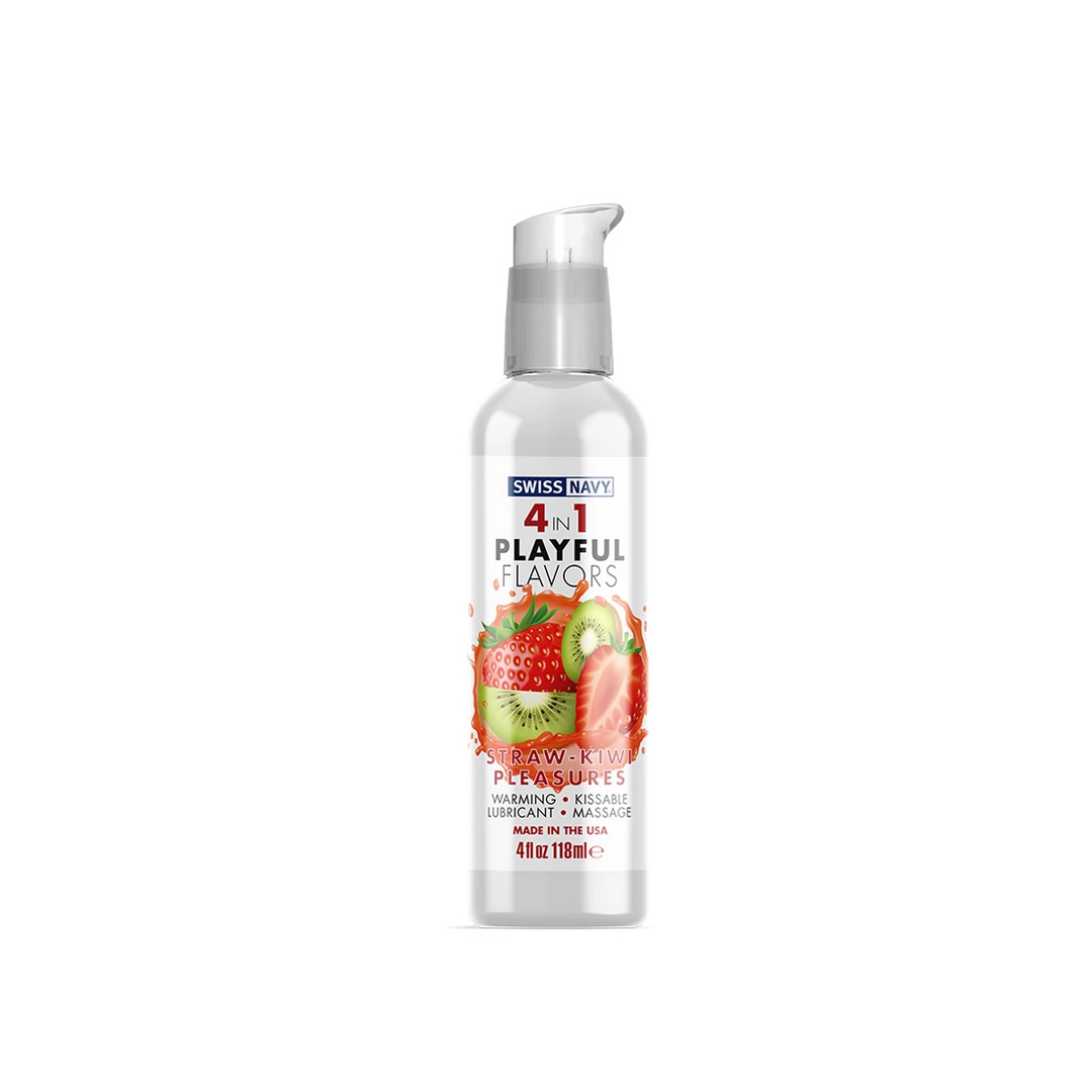 Lubrykant nawilżający na bazie wody o smaku kiwi Swiss Navy 4w1 118 ml