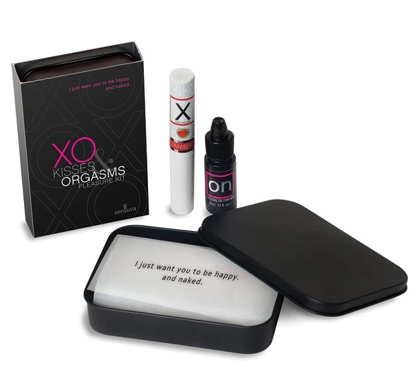 Balsam do ust i olejek stymulujący - Sensuva XO Kisses & Orgasms Pleasure Kit