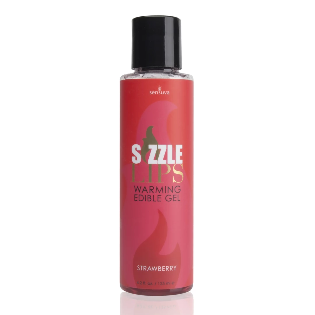 Żel stymulujący i rozgrzewający o aromacie truskawkowym Sensuva Sizzle Lips 125 ml