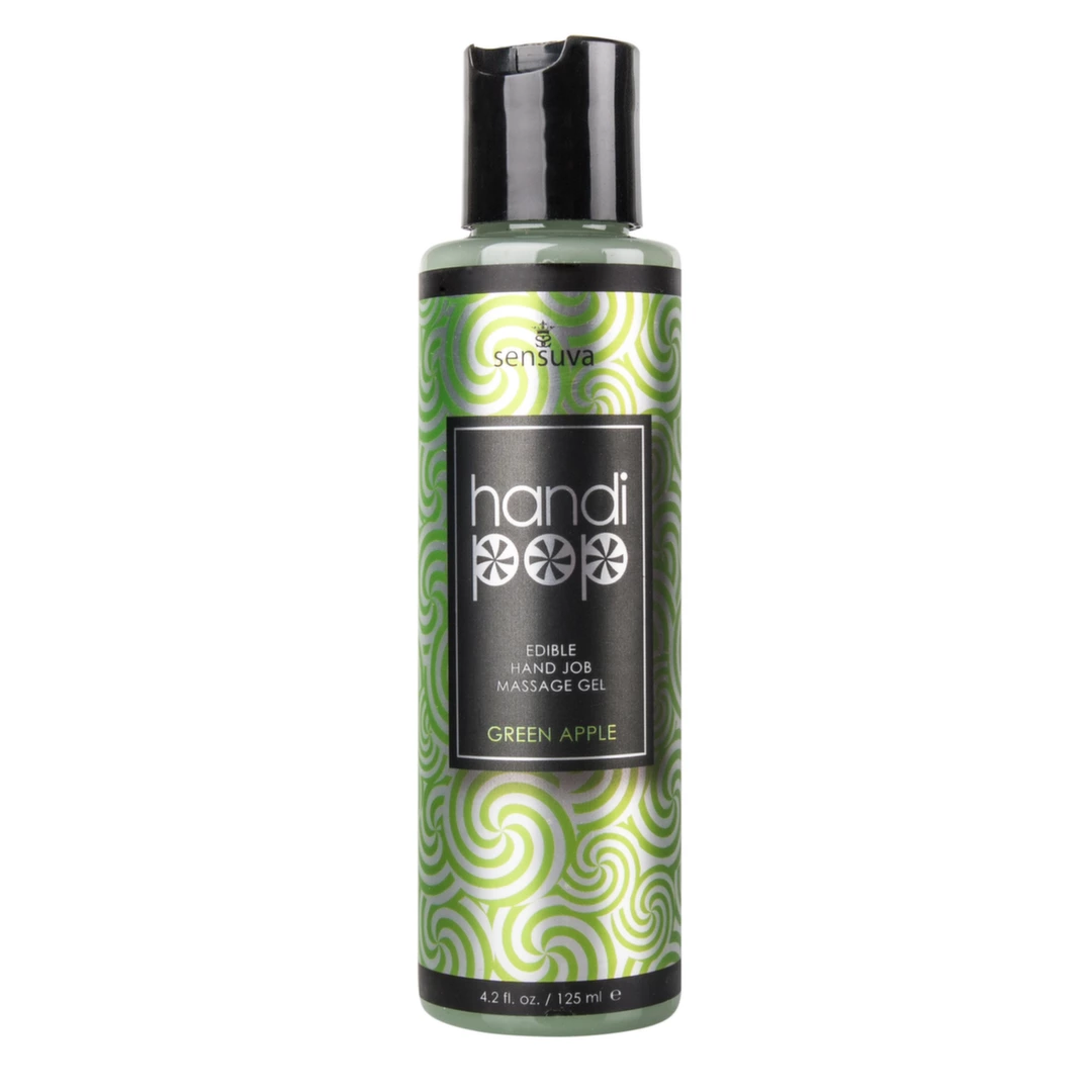 Olejek do masażu jadalny o smaku zielonego jabłka Sensuva Handipop 125 ml