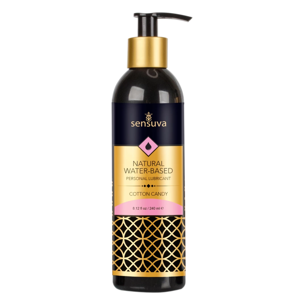 Wodny lubrykant dopochwowy o smaku waty cukrowej Sensuva Natural Water Based 240 ml
