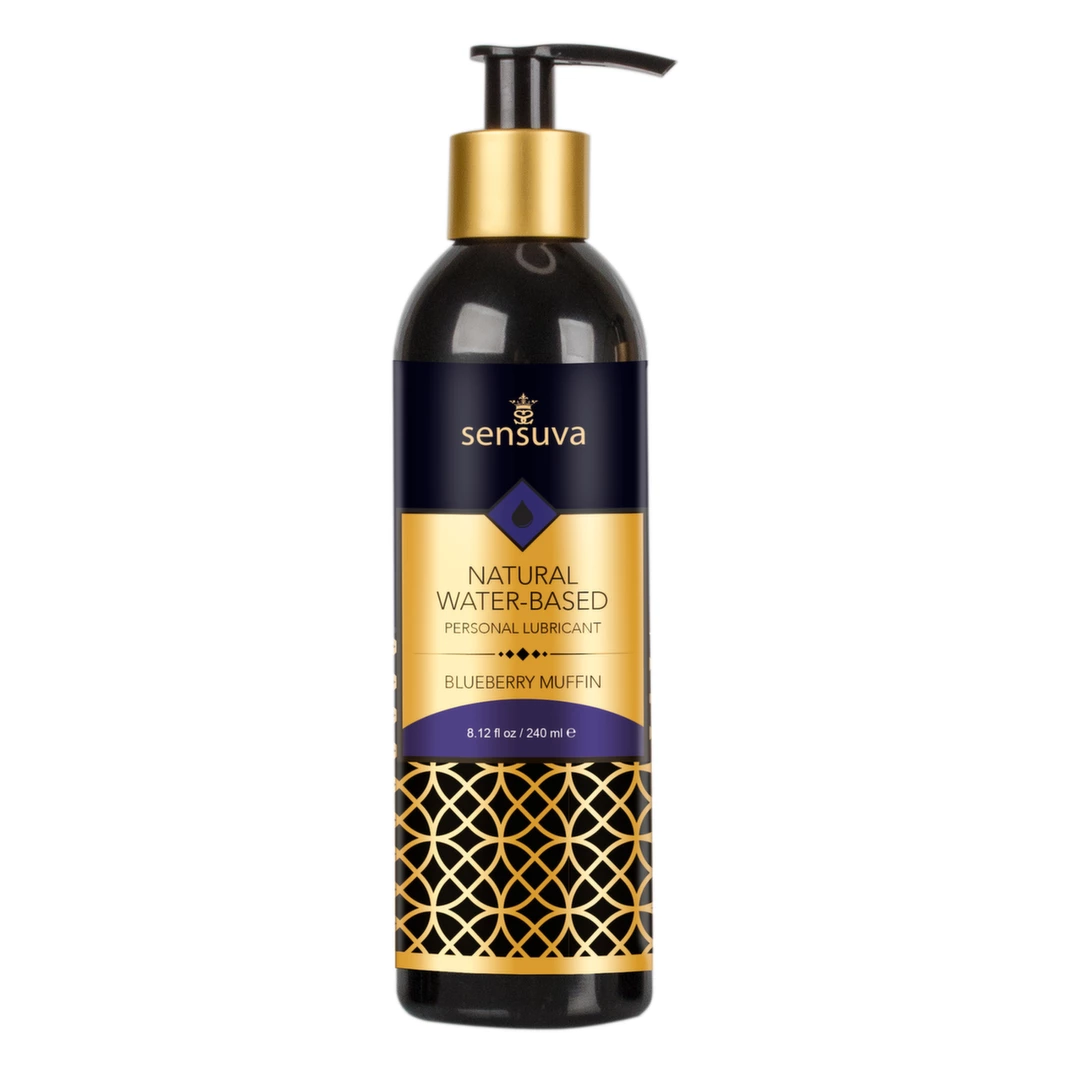 Lubrykant dopochwowy na bazie wody o smaku jagodowej babeczki Sensuva Natural Water Based 240 ml
