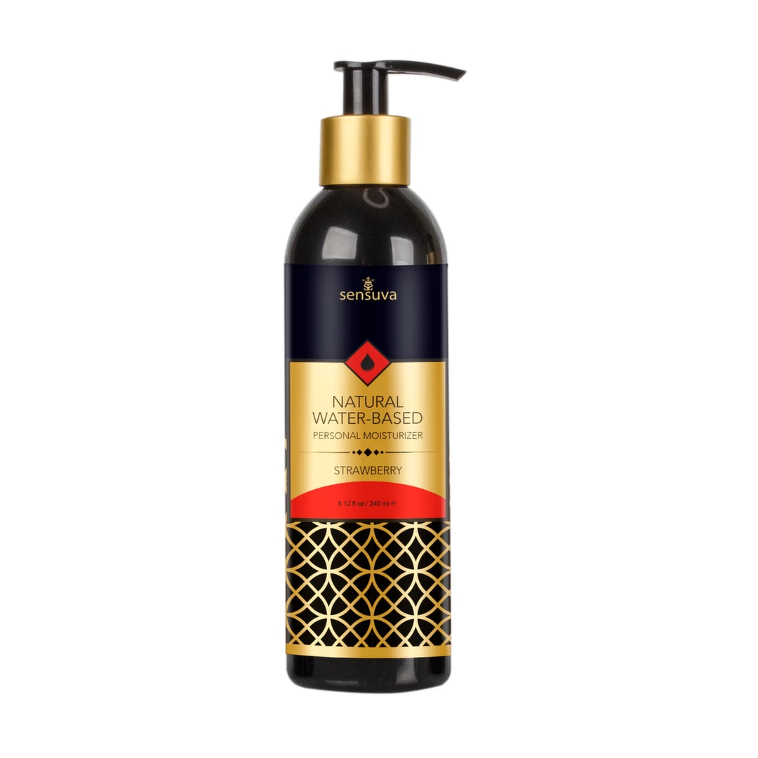 Wodny lubrykant dopochwowy o smaku truskawkowym Sensuva Natural Water Based 240 ml