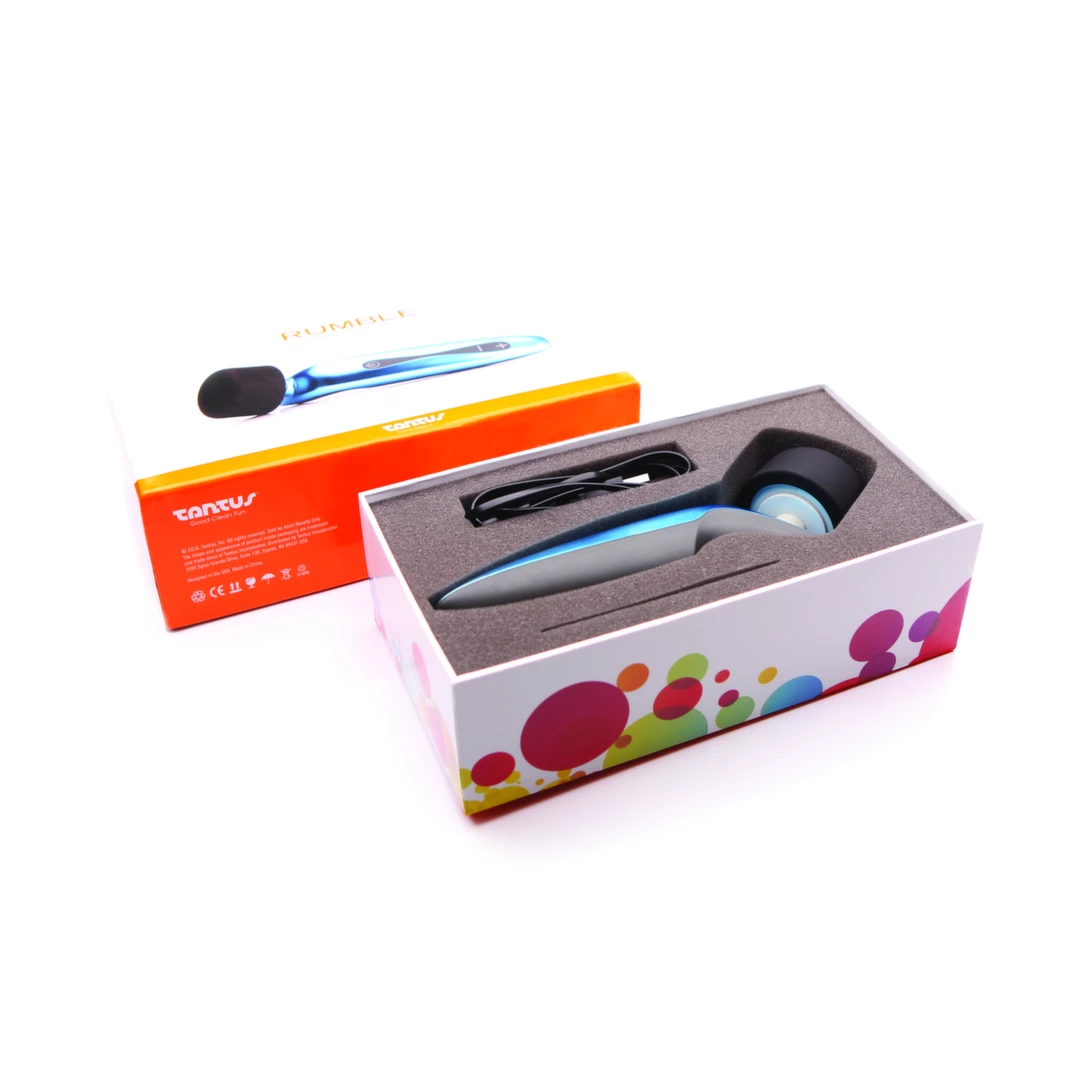 Mocny niebieski wibrator silikonowy do masturbacji łechtaczki Tantus Rumble