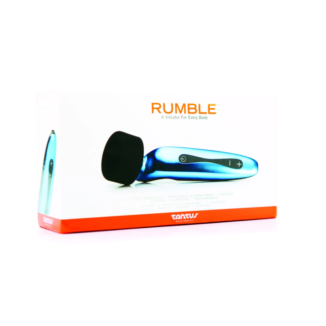 Mocny niebieski wibrator silikonowy do masturbacji łechtaczki Tantus Rumble