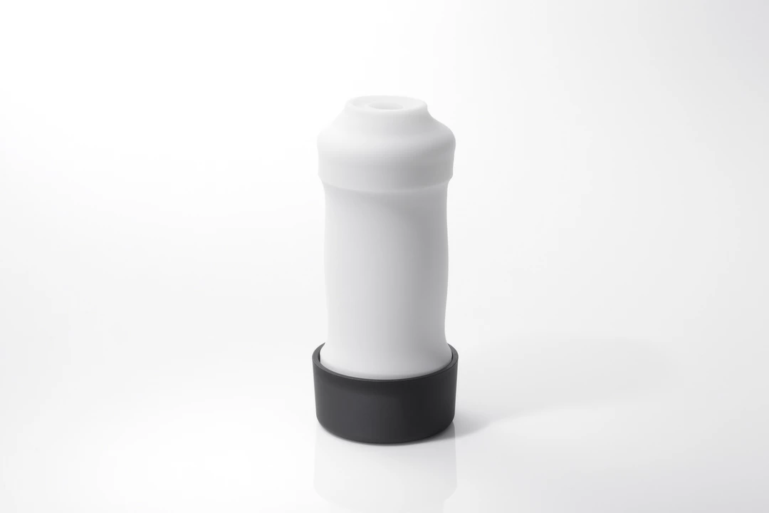 Pokrowiec na masturbatory biały do penisa z wewnętrzną teksturą kwadratów Tenga Sleeve 3D Module
