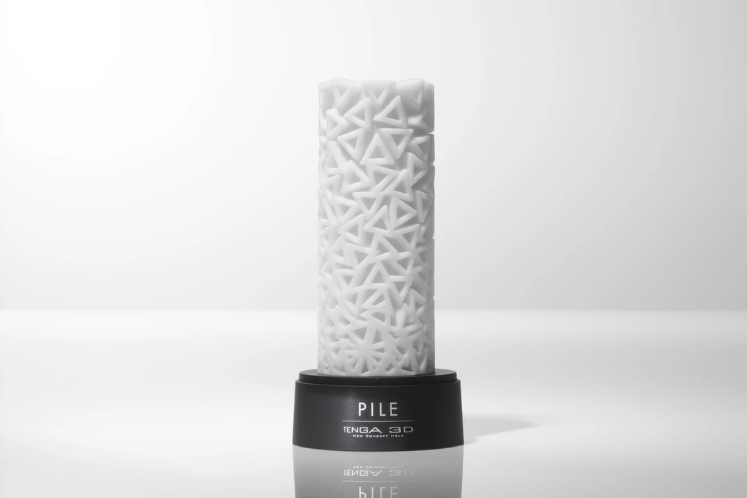 Rękaw biały do masturbatorów penisa z wewnętrzną trójkątną teksturą Tenga Sleeve 3D Pile