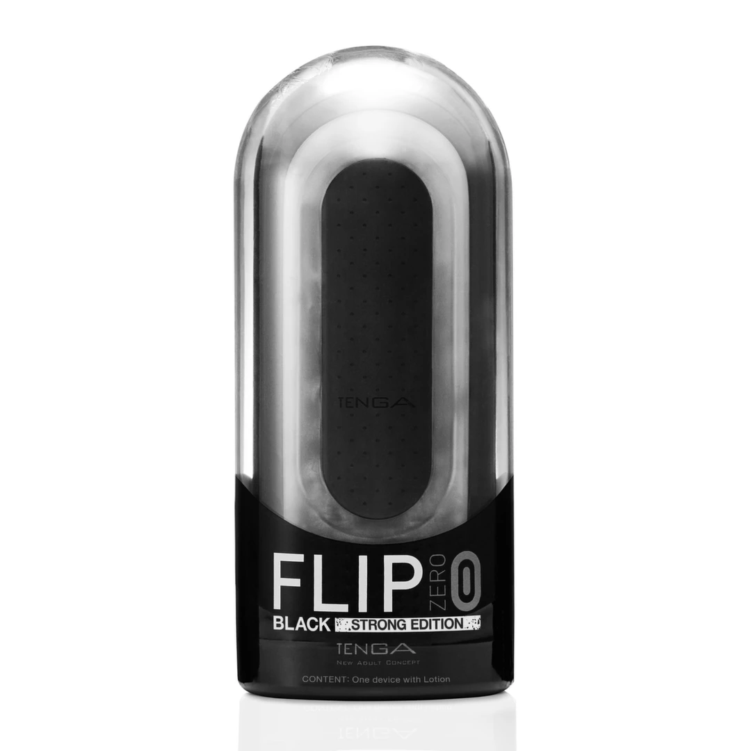 Masturbator czarny do masturbacji penisa z efektem podciśnienia Tenga Flip Zero 0 