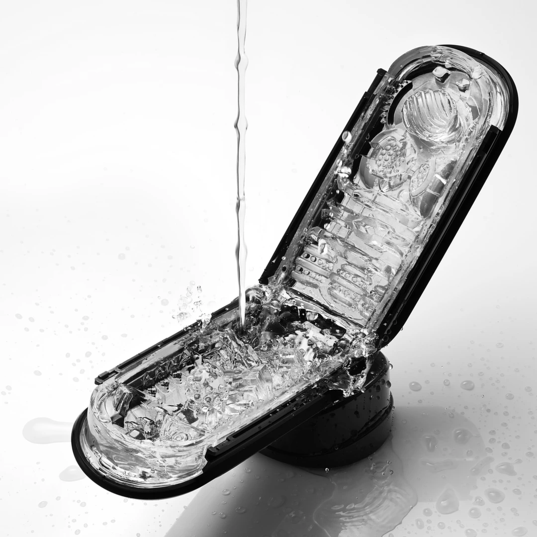 Masturbator czarny do masturbacji penisa z efektem podciśnienia Tenga Flip Zero 0 