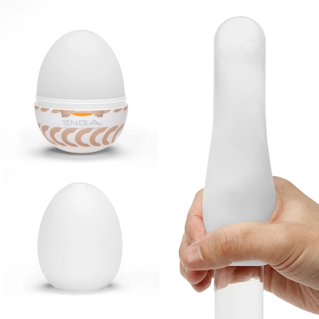 Masturbator biały do masturbacji penisa Tenga Egg Wonder Ring