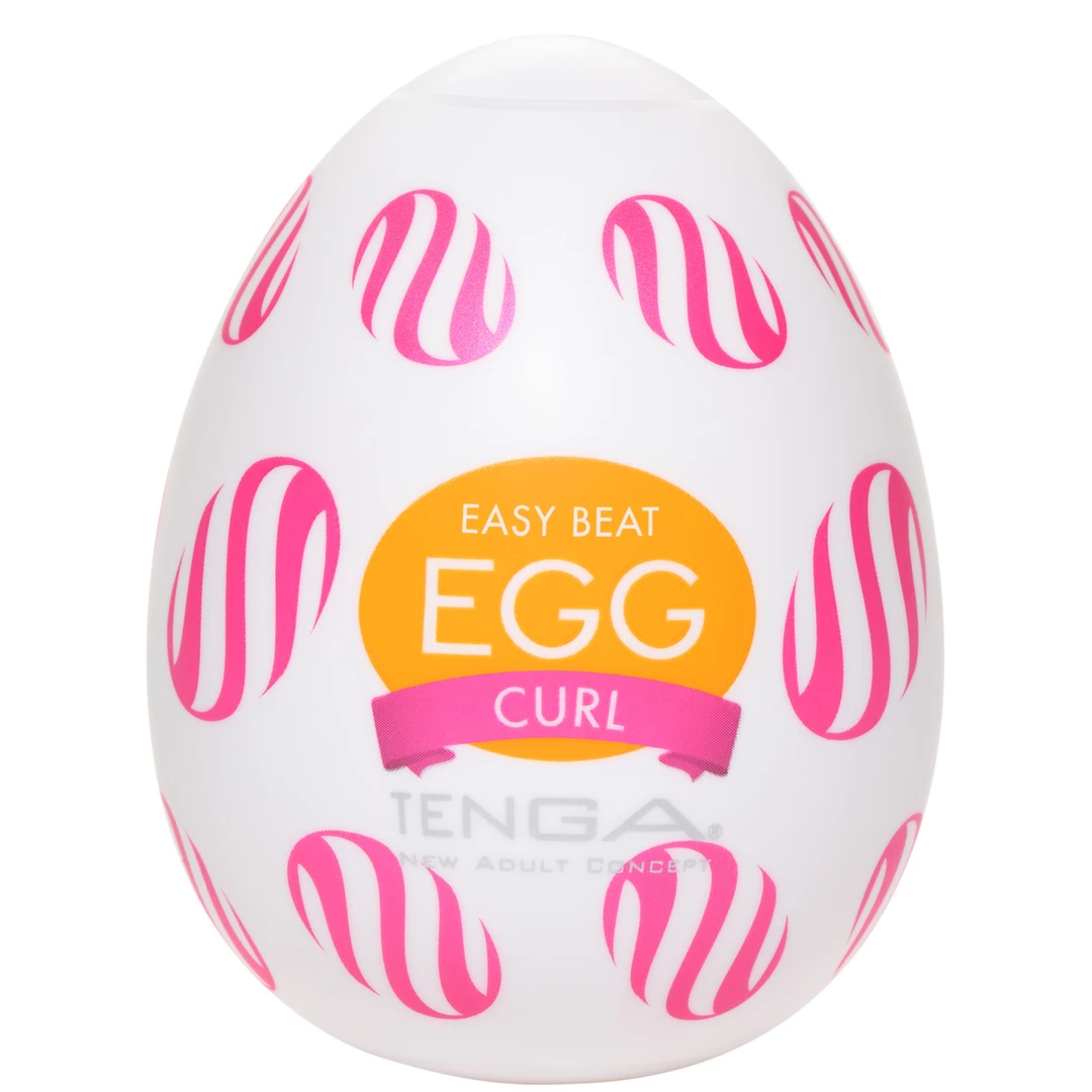 Masturbator biały do masturbacji penisa Tenga Egg Wonder Curl