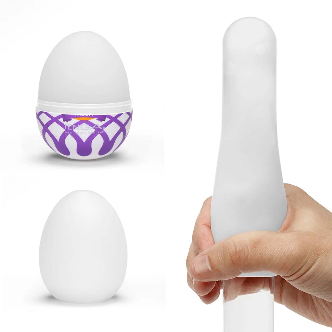 Masturbator biały do masturbacji penisa Tenga Egg Wonder Mesh