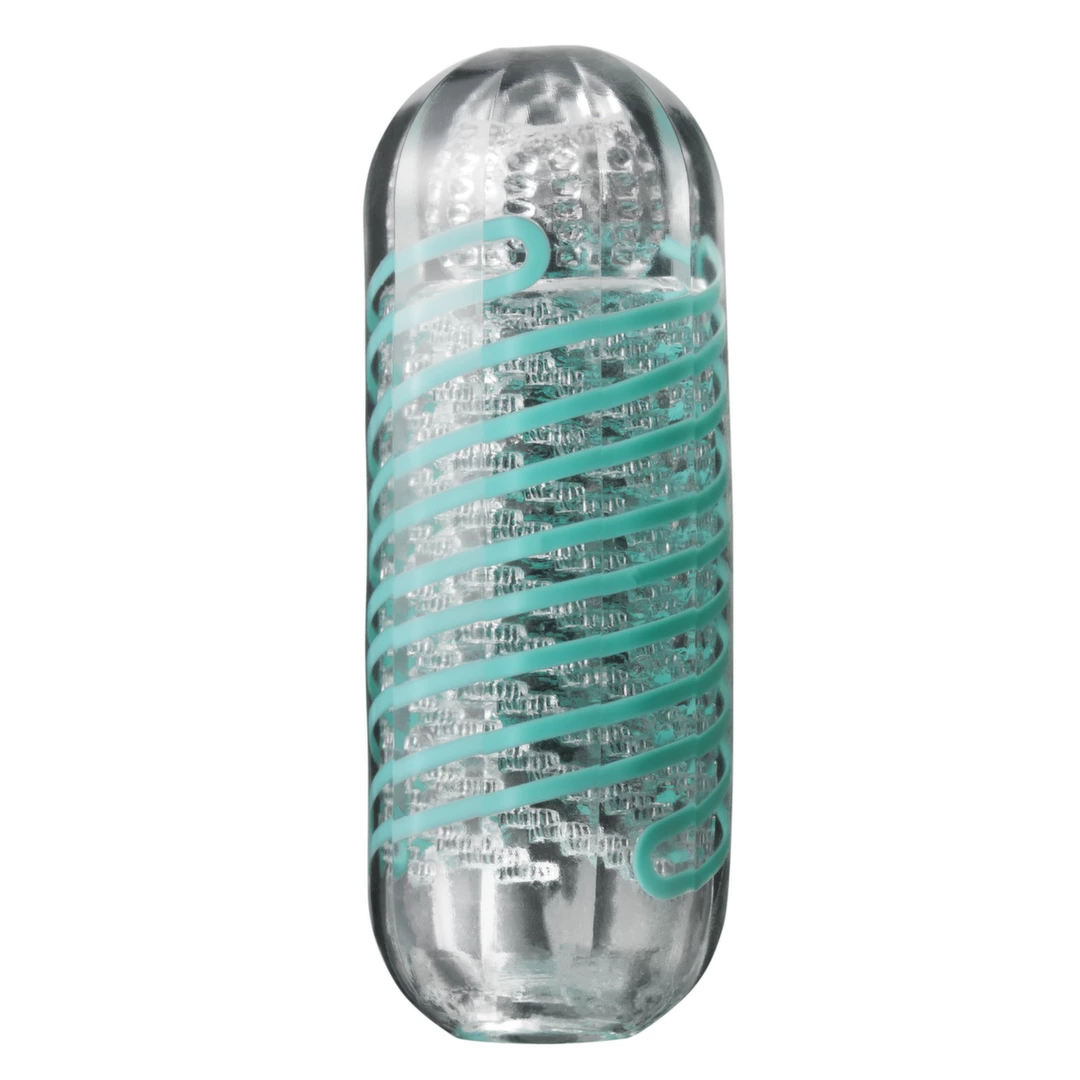 Kubek przezroczysty do masturbacji penisa z przewijanym mezaninem do penetracji Tenga Spinner 04