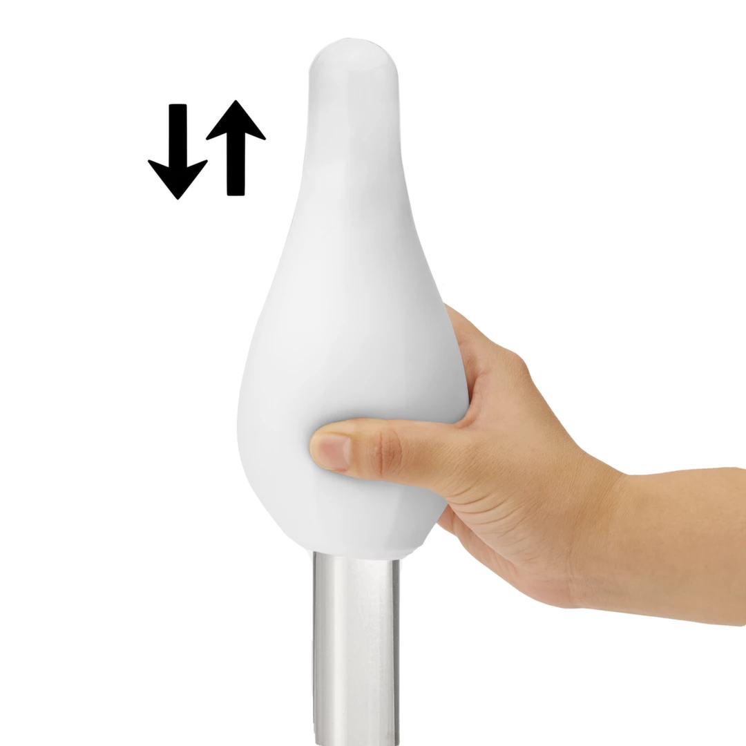 Masturbator biały okrągły z falistą teksturą w środku Tenga Geo Aqua