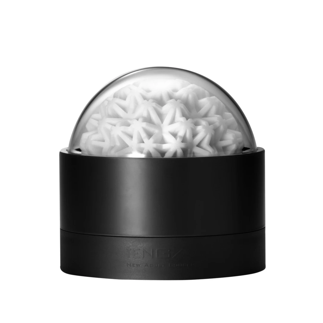 Masturbator biały okrągły z koralową strukturą wewnątrz Tenga Geo Coral